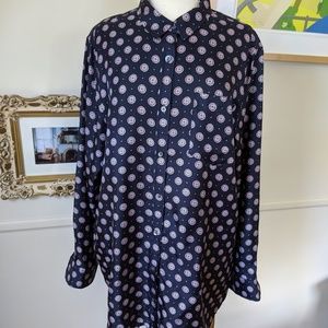 Banana Republic silk blouse. XL. EUC.